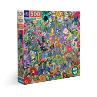 【eeBoo】500 Piece Puzzle 500片(兒童大人桌遊遊戲拼圖- Garden of Eden 伊甸園)