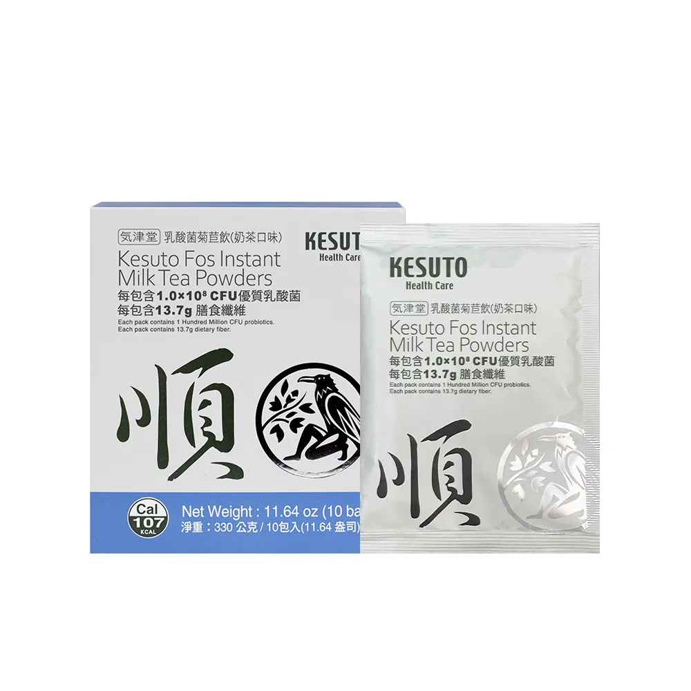 【KESUTO】氣津堂乳酸菌菊苣飲  奶茶口味(33公克±3公克×10包入)
