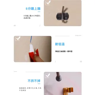【ROYAL LIFE 皇室生活】高分子奈米超強力魔術膠-小款 10入組(通用款/懸掛膠/免釘膠/浴室掛勾膠/免打孔膠)