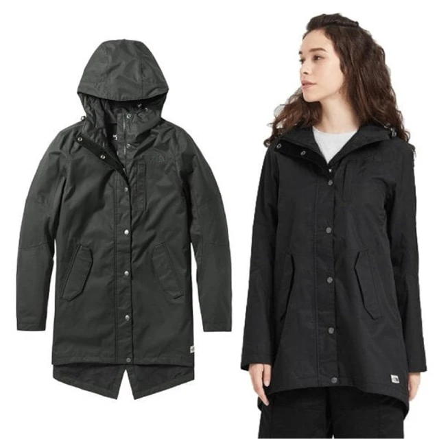 The North Face 女 防風防水透氣耐磨連帽外套.夾克.風雨衣(3VU4-JK3 黑 N)