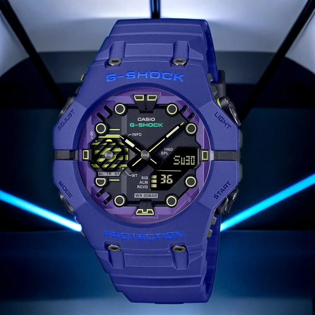 CASIO 卡西歐 G-SHOCK 科幻系列 藍芽手錶 新年禮物(GA-B001CBR-2A)