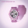 【CASIO 卡西歐】G-SHOCK 未來系列 半透明女錶手錶(GMA-S110VW-4A)