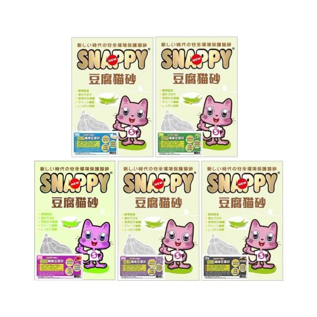 【SNAPPY】豌豆纖維豆腐砂 3kg*6包組(貓砂)