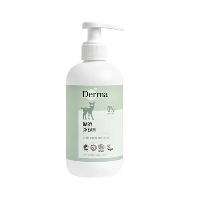 【Derma 丹麥德瑪】寶寶有機滋潤護膚霜家庭號250ml(新生兒/嬰兒/敏弱肌適用)