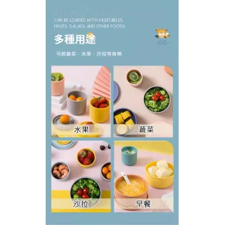【ROYAL LIFE 皇室生活】馬卡龍摺疊可微波矽膠保鮮盒-小號條紋(微波便當盒/矽膠碗/矽膠保鮮盒/保鮮便當盒)
