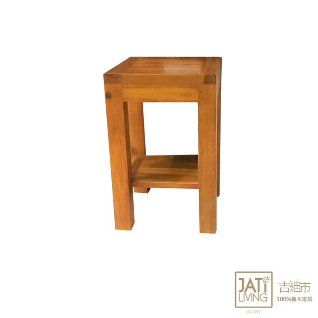 【吉迪市柚木家具】柚木方形椅凳 RPSC036CS2(椅子 矮凳 板凳 木椅 簡約)