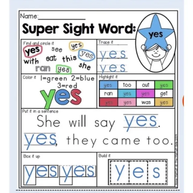 【子玄】Sight Word Super Stars 220高頻詞練習冊(英文練習本 英文練習塗鴉本 英文練習本)