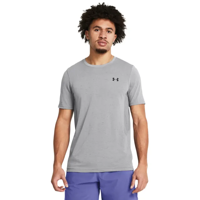 【UNDER ARMOUR】UA 男 Vanish Seamless 短袖T-Shirt_1382801-011(灰色)