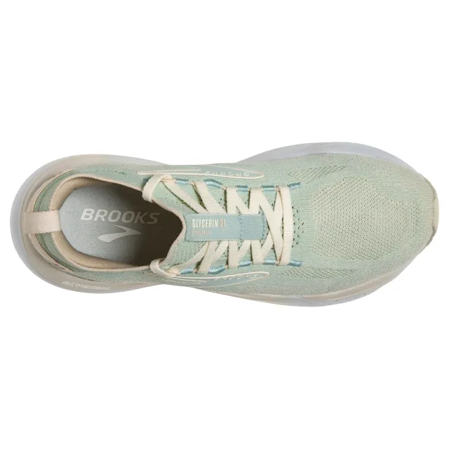 【BROOKS】女鞋 慢跑鞋 避震緩衝象限 Glycerin SF 21 甘油系列21代服貼楦寬 Blush限定款(1204101B388)