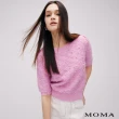【MOMA】法式小圓領珍珠短袖上衣(兩色)