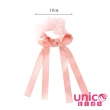 【UNICO】兒童 俏皮粉色蝴蝶結百搭髮圈/大腸圈(配件/飾品)