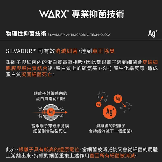 【WARX】二刀流運動中筒襪5雙組(除臭襪/機能運動襪/足弓防護)