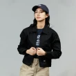 【Dickies】女款黑色可調節下襬設計短版艾森豪外套｜DK012998BLK