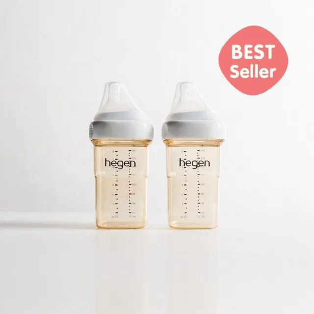 【hegen】六支組『寬口奶瓶240ml 雙瓶組*2+寬口奶瓶 150ml 雙瓶組』(母嬰用品 新生禮 月子中心)