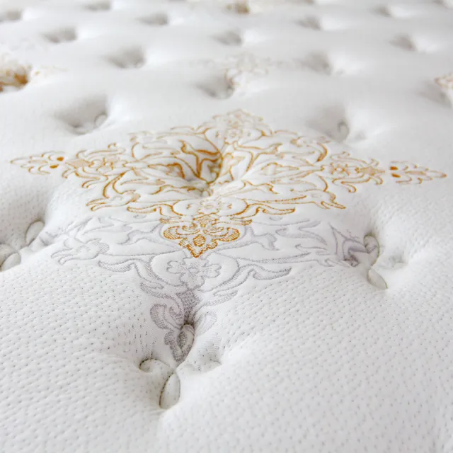 【床的世界】法蘿緹系列乳膠針織邊框加強立體三線獨立筒床墊 - 雙人加大 6 x 6.2 尺