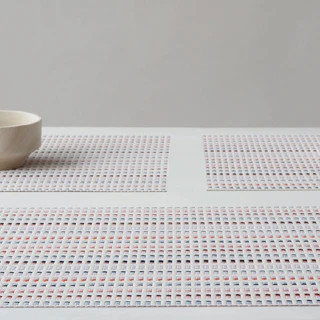 【Chilewich】Tambour系列-桌旗36×183 cm(白色/POP)