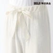 【MUJI 無印良品】女嫘縈混聚酯纖維圈絨螺紋長褲(共3色)