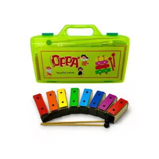 【OPPA】八音彩虹音磚 彩虹鐵琴／兒童樂器 幼兒律動樂器／奧福樂器(美國CPC、台灣SGS檢驗認證)