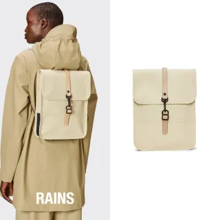 【RAINS官方直營】Backpack Micro 經典防水迷你雙肩背長型背包(Dune 沙丘白)
