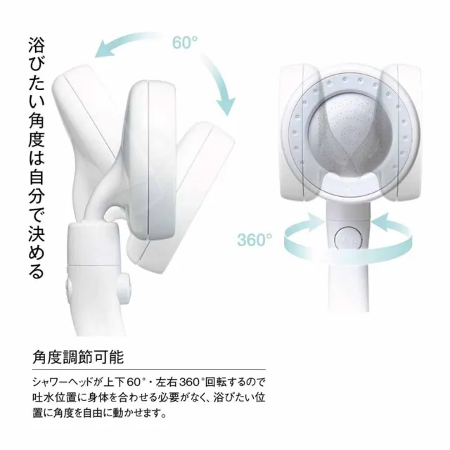 【台隆手創館】日本製SANEI 極細孔角度可調蓮蓬頭-灰