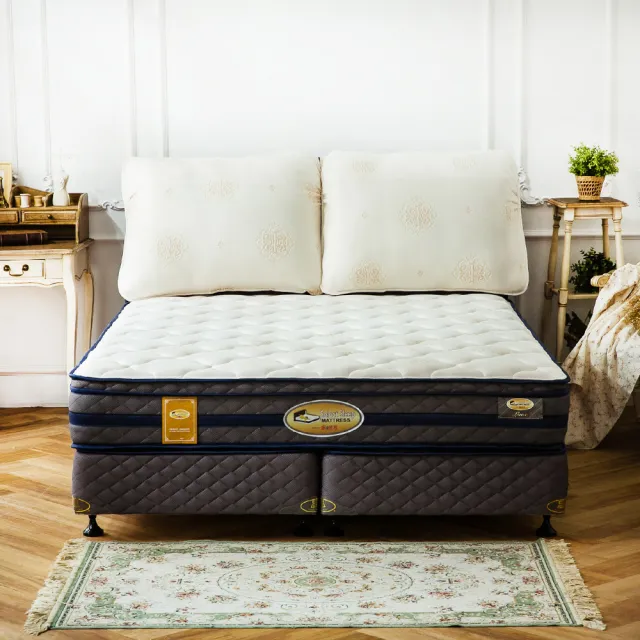 【床的世界】美國首品系列摯愛針織邊框加強中鋼獨立筒床墊 - 單人加大 3.5 X 6.2 尺