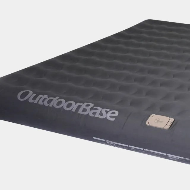 【Outdoorbase】歡樂時光電動充氣床墊-黑系列KING(電動充氣 舒適植絨 安穩不搖晃)