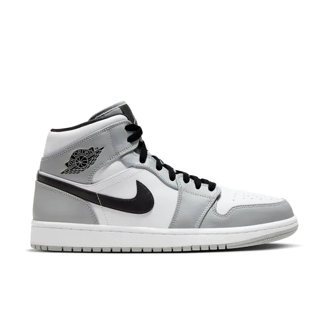 【NIKE 耐吉】AIR JORDAN 1 MID 男 籃球鞋 運動鞋 AJ1 喬丹 灰白(554724092)