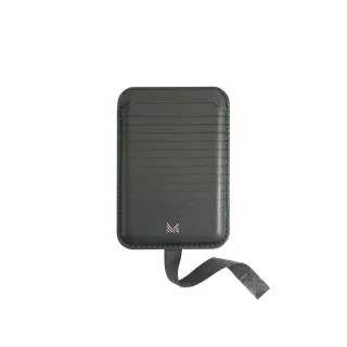 【MONOCOZZI】磁吸皮革卡套-碳綠(支援MagSafe)