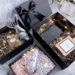【GIFTME5】多色緞帶黑禮盒-特大(時尚送禮 禮盒 生日禮物 禮物盒)