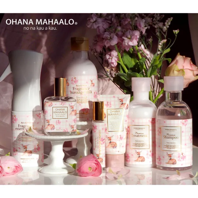 【OHANA MAHAALO】桃氣斑比小金緻SPA按摩乳250ml(專櫃公司貨)