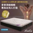 【LooCa】石墨烯+5cm厚乳膠硬式獨立筒床墊(雙人5尺)