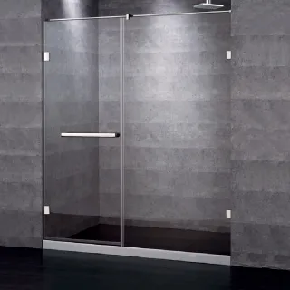 【CAESAR 凱撒衛浴】無框一字型外開淋浴拉門(寬100-150cm / 含安裝)