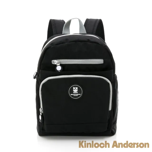 【Kinloch Anderson】迷霧森林 多功能隔層小款後背包(黑色)