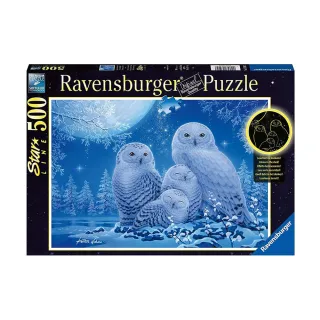 【Ravensburger】維寶拼圖 夜光版 月光下貓頭鷹 500片