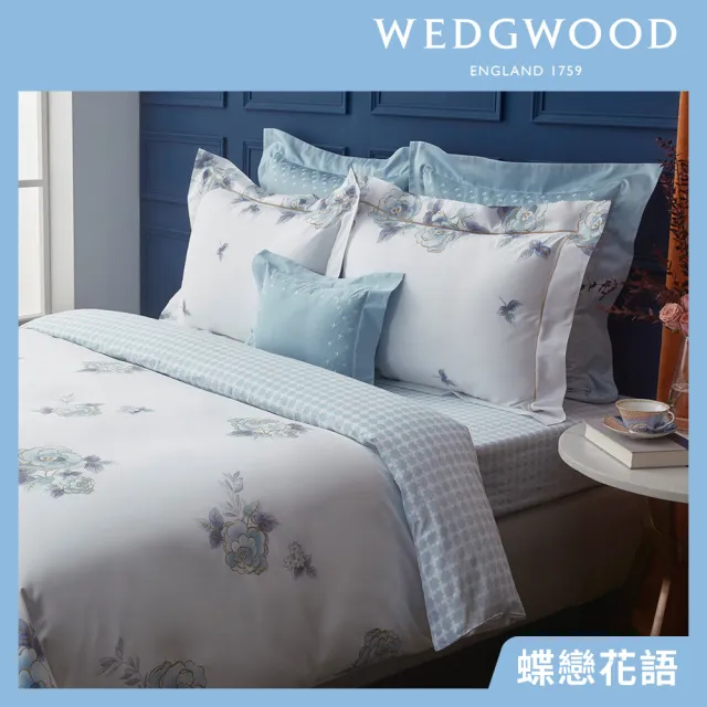【WEDGWOOD】60支100%天絲兩用被枕套床包四件組-多款任選(雙人)