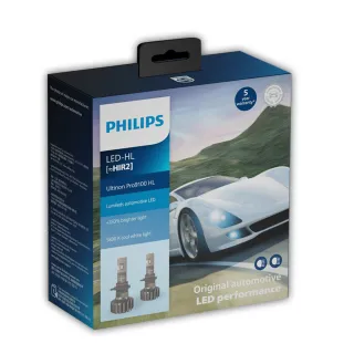 【Philips 飛利浦】Ultinon Pro9100 全新亮鑽光LED頭燈第二代兩入裝5800K+350%公司貨(亮鑽光二代)