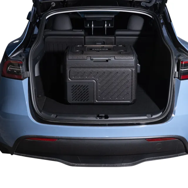 【Philips 飛利浦】車用行動溫控冰箱TB7501黑色曠野雙溫雙控55L公司貨(TB7501車用冰箱)