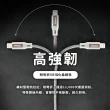 【PX 大通-】編織網快充線MFi認證UAL-1G iPhone蘋果手機線傳輸線1公尺灰色lightning充電線(USB)