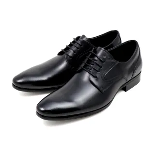 【Pelutini】經典商務設計綁帶德比鞋 黑色(312071-BL)