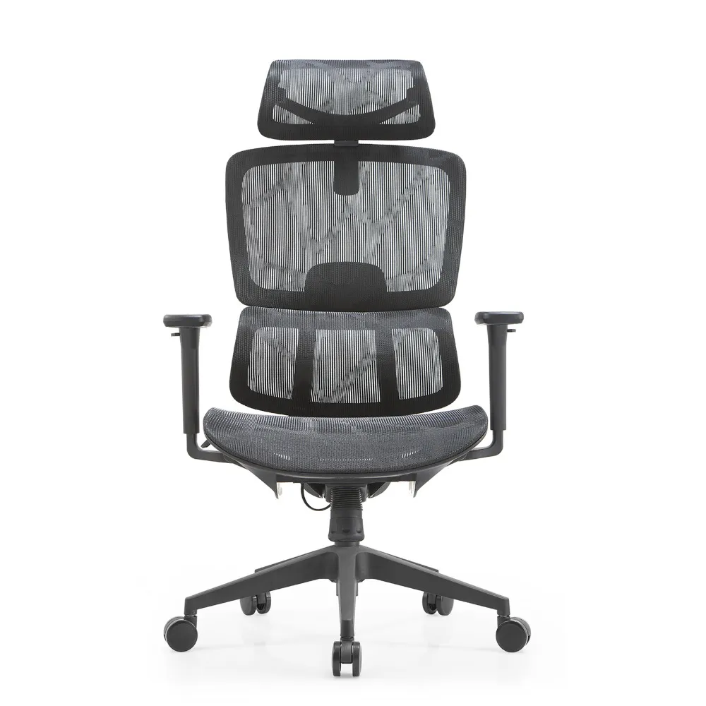 【YOKA 佑客家具】H86 全網雙背撐腰椅-免組裝(人體工學椅 辦公椅 電腦椅 電競椅)