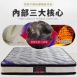 【LooCa】石墨烯+乳膠+護脊2.4mm獨立筒床墊(單大3.5尺-換季組)