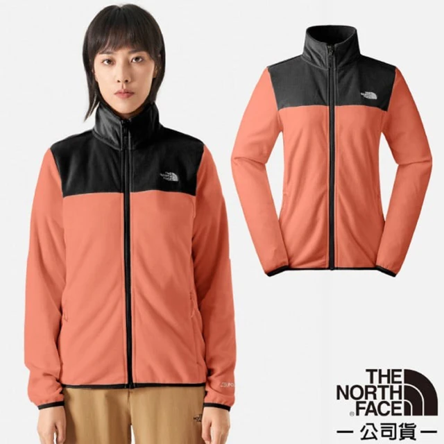 The North Face 女 立領保暖抓絨外套/夾克/保暖抓絨材質.適登山健行(81SR-ROI 桃木粉)