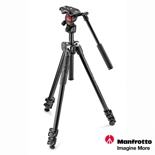 Manfrotto 曼富圖 290系列套組 輕巧三節腳架+Befree Live油壓雲台套組 MK290LTA3-V(公司貨)