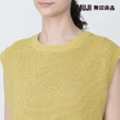 【MUJI 無印良品】女強撚網織法式袖針織衫(共4色)
