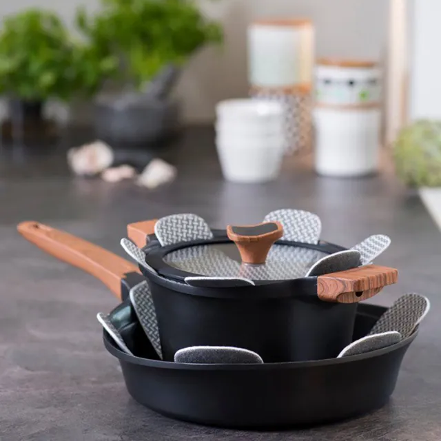 【Maku Kitchen Life】鑄鋁單柄平底煎鍋24cm/2L/平底鍋/不沾鍋/適用各爐具