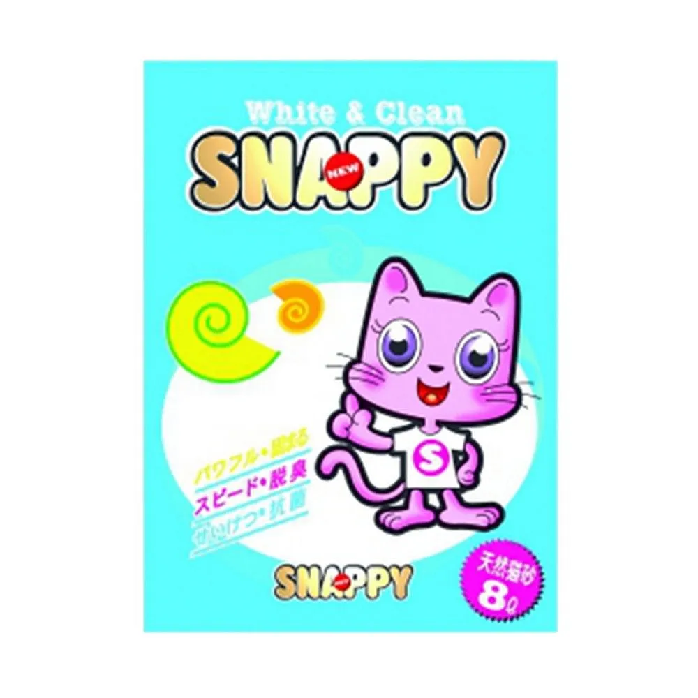 【SNAPPY】脫臭．抗菌-檸檬香粗砂 8L*4包組(貓砂)