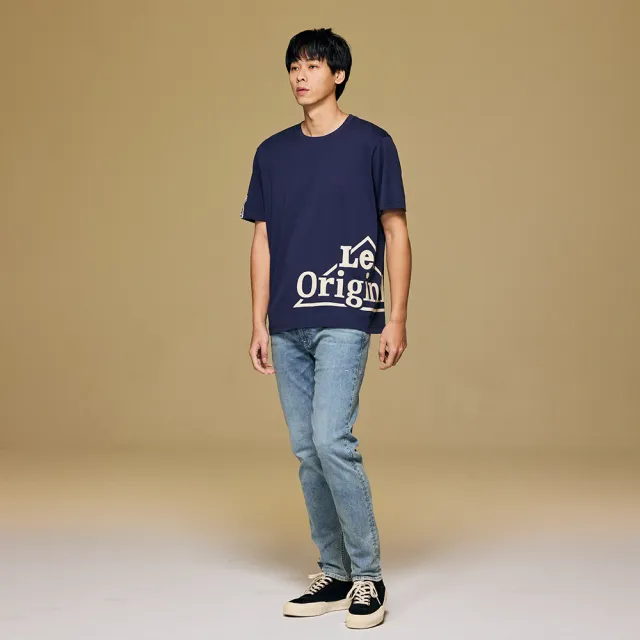 【Lee】男裝 短袖T恤 / 水柔棉 側邊三角LOGO 共2色 舒適版型(LB402015173 / LB402070179)