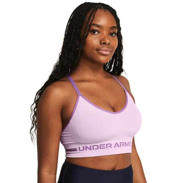 【UNDER ARMOUR】UA 女 Seamless 低衝擊運動內衣_1357719-543(紫)