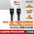 【PX大通】HD2-3MX 4K60Hz超高畫質PREMIUM特級高速HDMI 2.0編織影音傳輸線 3米