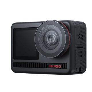 【AKASO】Brave 8 4K全方位雙螢幕運動攝影機/相機(原廠公司貨/8M拍照/10M防水/支援無線麥克風)